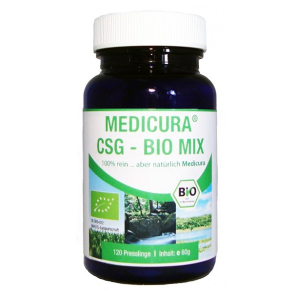 Medicura BIO CSG Mix (Chlorella + Spirulina + Zöldárpa)   120 db tabletta