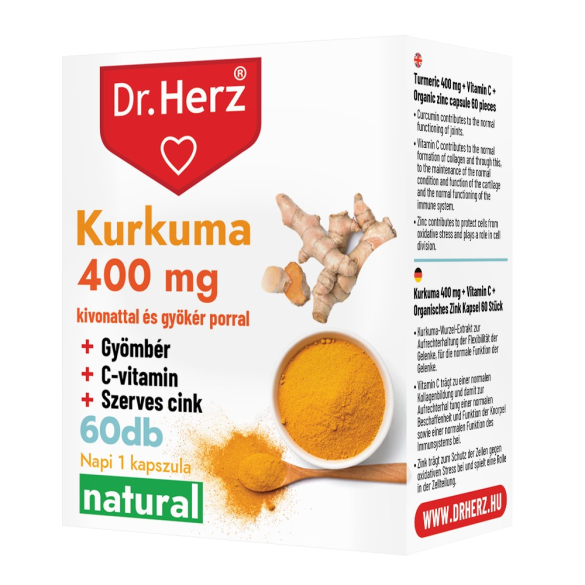 Dr. Herz Kurkuma + C-vitamin kapszula 60db