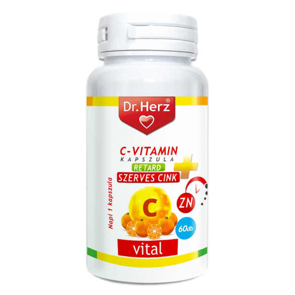 Dr. Herz C-vitamin+Szerves Cink kapszula 60db