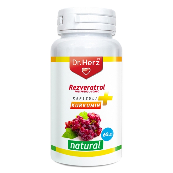 Dr. Herz Resveratrol + Kurkumin kapszula  60db
