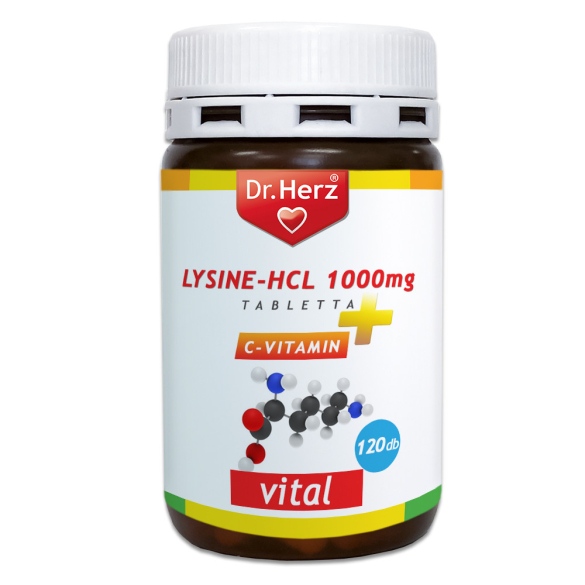 DR Herz Lysine-HCL 1000mg tabletta 120db tabletta