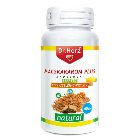 Dr. Herz Macskakarom + Szerves Cink+Szelén+C vitamin kapszula 60db