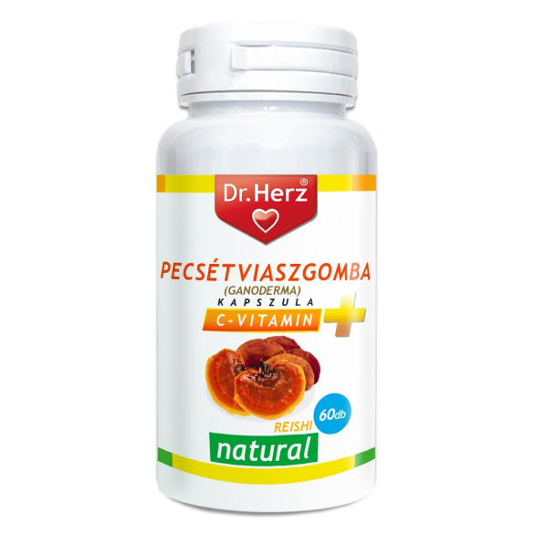 Dr. Herz Reishi (Pecsétviaszgomba) + C vitamin kapszula 60db