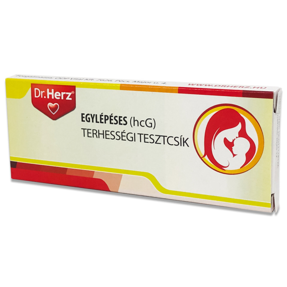 Dr. Herz  Egylépéses(10 mIU/ml hcG) terhességi tesztcsík /EP kártyára adható/ 